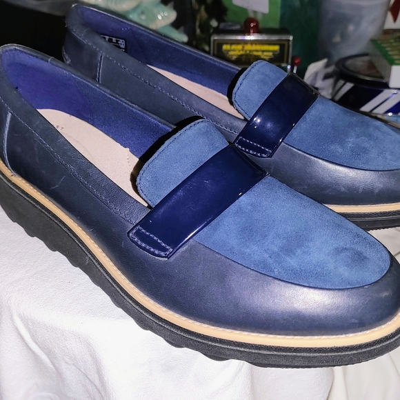 Clarks Shoes - Clarks Women's Blue Loafers
